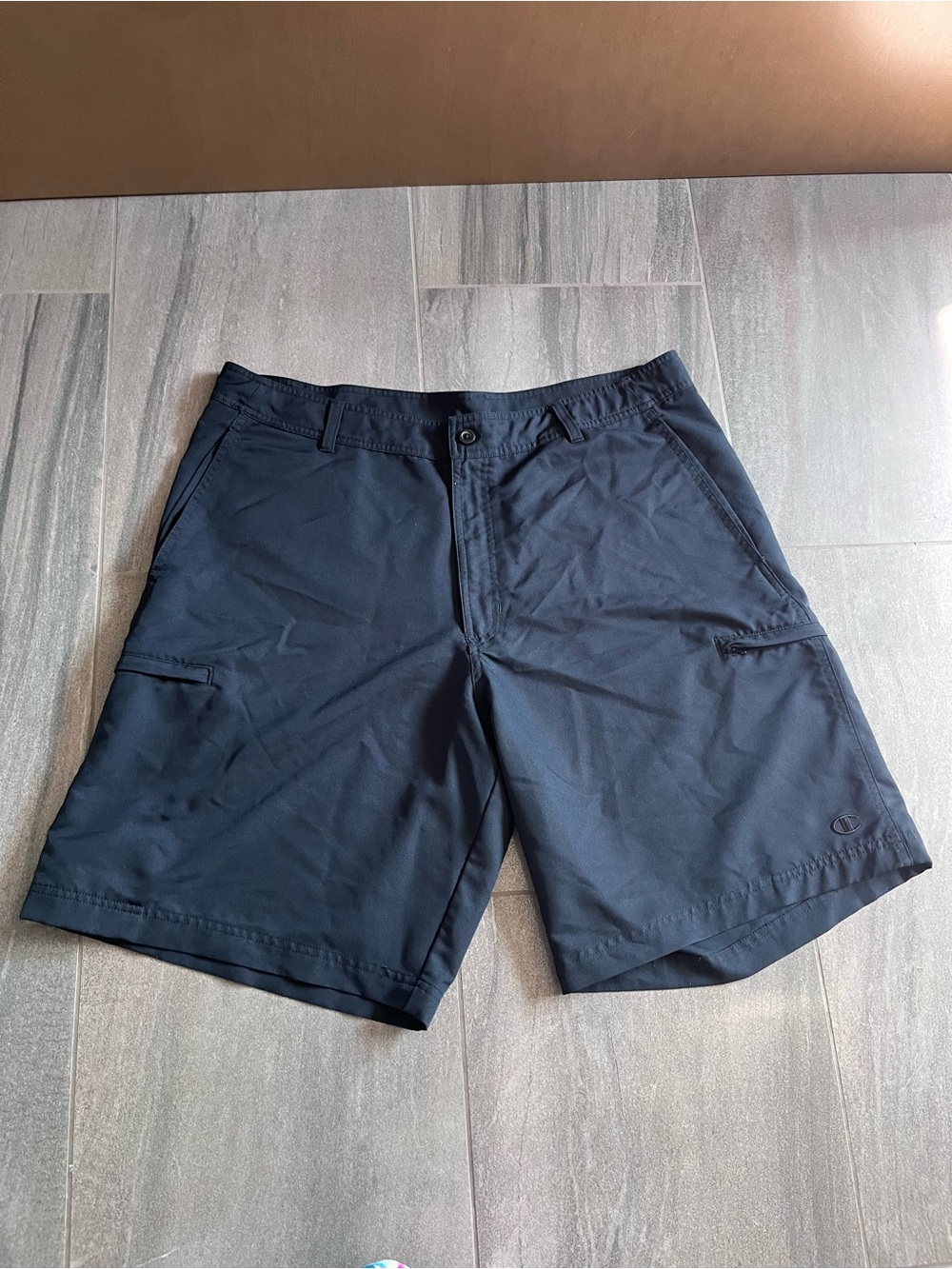Champion Men's Black Cargo Utility Tech Shorts Golf Summer Athletic